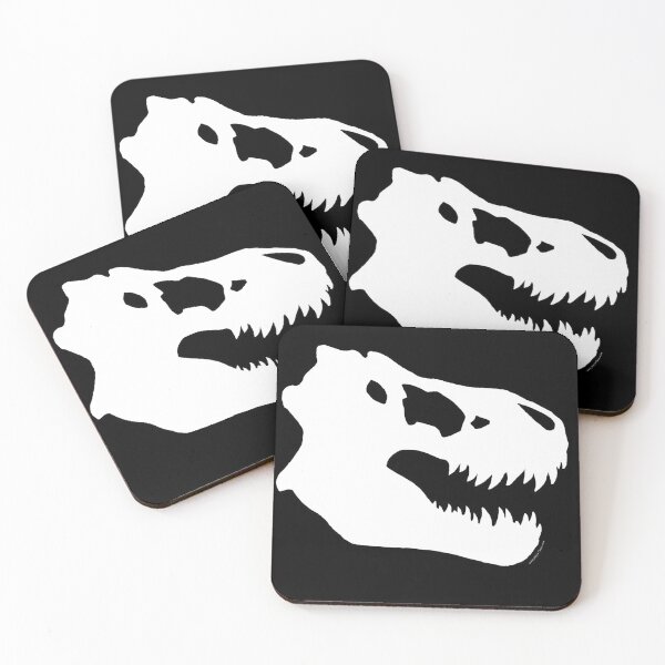 Tyrannosaur Skull #2 Coasters (Set of 4)