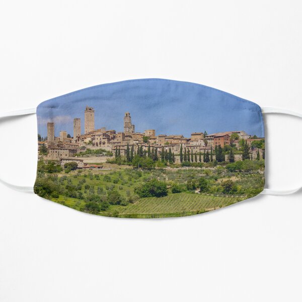 San Gimignano in Italy with vineyards Small Mask