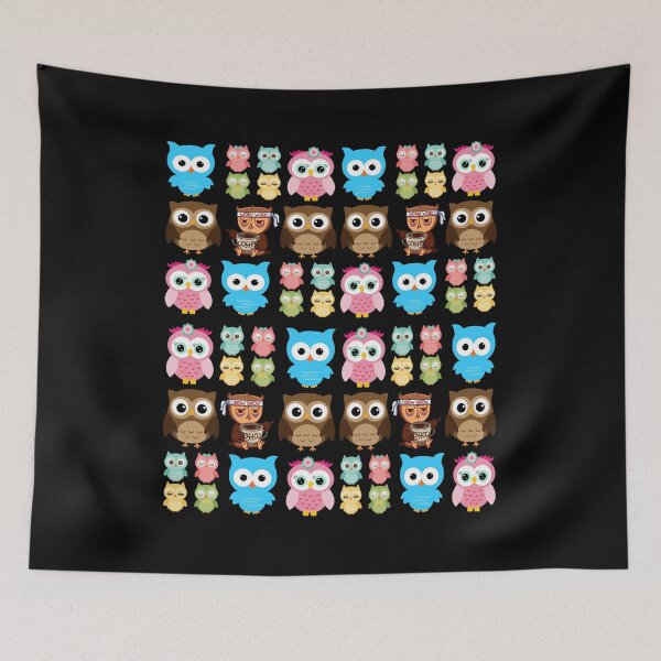 Item preview, OWLS PATTERN designed and sold by ZEDSOU ⭐⭐⭐⭐⭐.