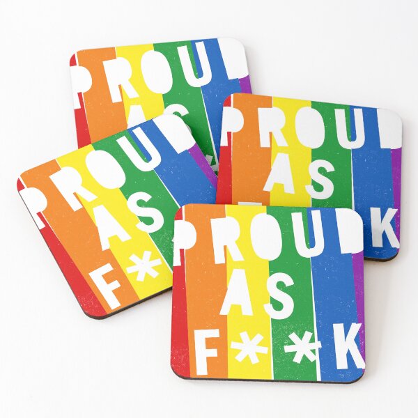 Item preview, LGBTQ PROUD AS F**K designed and sold by DesignedFandom.