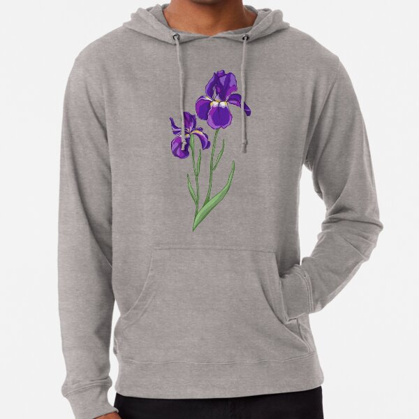 Purple Iris Lightweight Hoodie