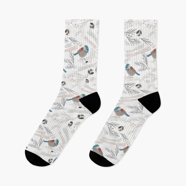 Item preview, Grey & Teal Chickadee Seed Floral  designed and sold by StudioPosies.