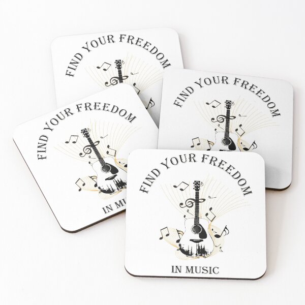 Item preview, Find Your Freedom in Music, Guitar, Music, Singer, Musician Design, Music Quote designed and sold by belllieve.