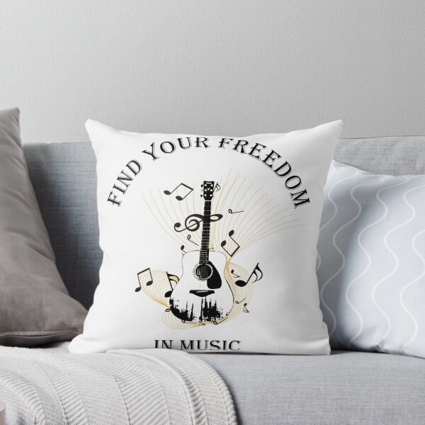 Item preview, Find Your Freedom in Music, Guitar, Music, Singer, Musician Design, Music Quote designed and sold by belllieve.