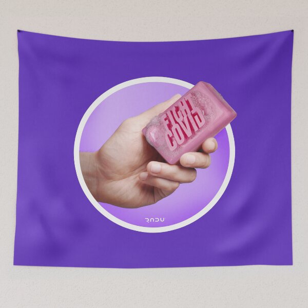 Item preview, Fight COVID with soap purple designed and sold by Radu-Gabriel.