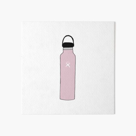 Pastel Pink Hydro Flask Art Board Print for Sale by laylacreates