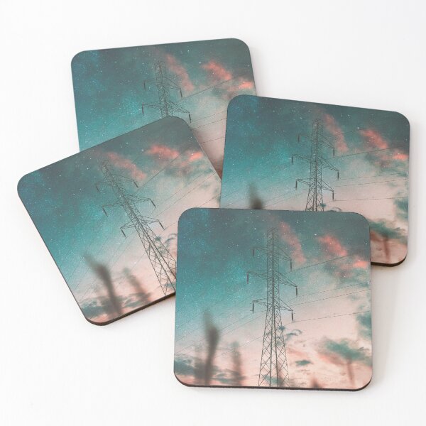 Item preview, transmission tower and stars designed and sold by Trigonal-art.