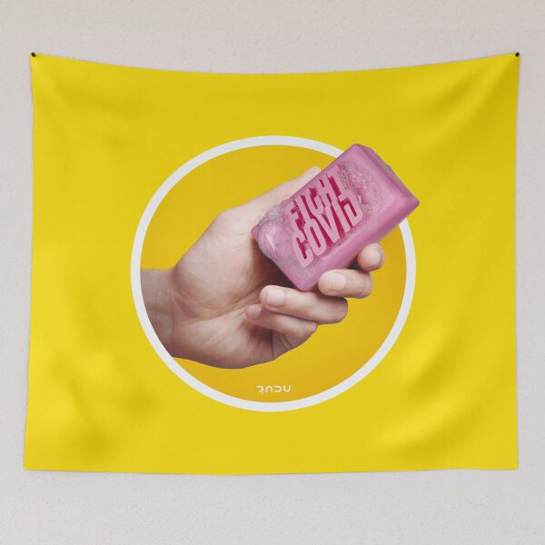 Item preview, Fight COVID with soap yellow designed and sold by Radu-Gabriel.