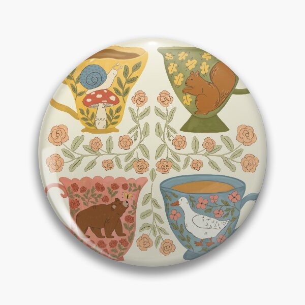 Item preview, Floral Animal Teacups designed and sold by ohjessmarie.