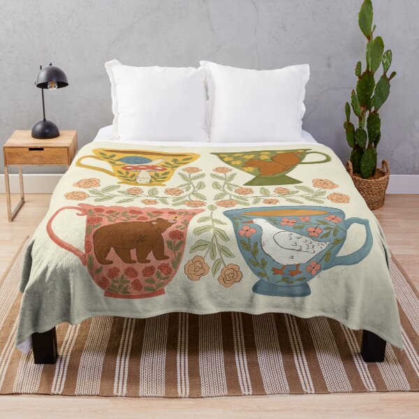 Item preview, Floral Animal Teacups designed and sold by ohjessmarie.