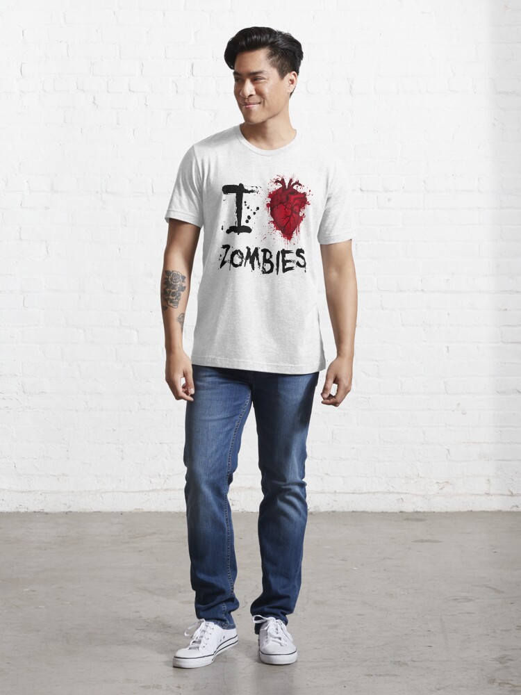 Alternate view of I heart zombies Essential T-Shirt