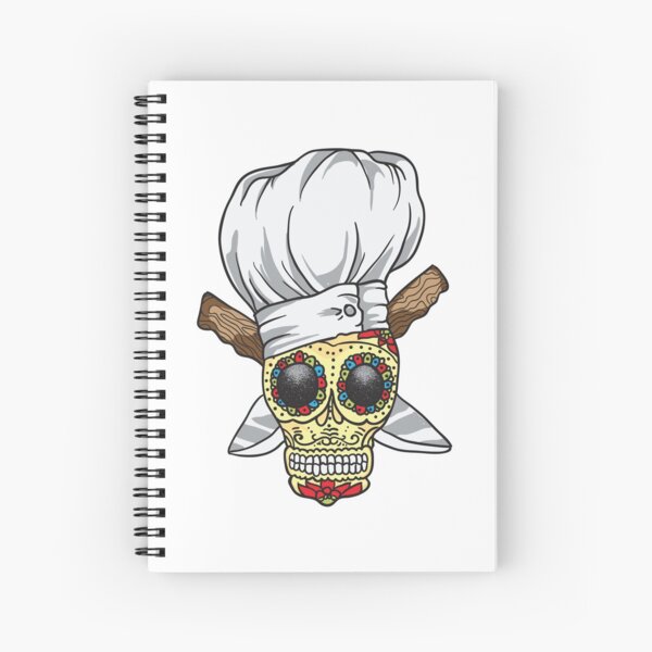 Chef Skull Spiral Notebook