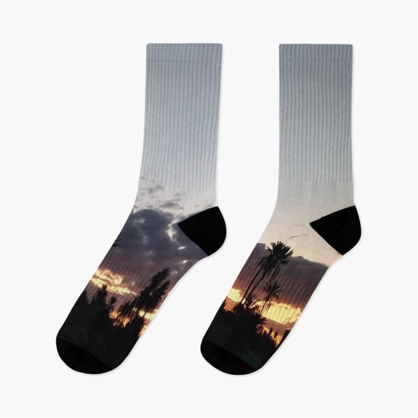 Item preview, A beautiful sunrise with palm and foggy sky designed and sold by faridman.