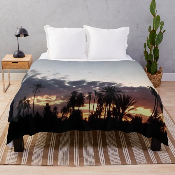 Item preview, A beautiful sunrise with palm and foggy sky designed and sold by faridman.