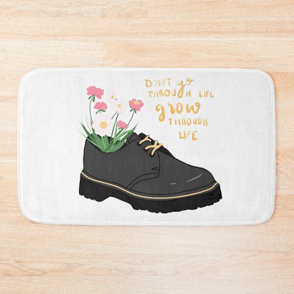 Item preview, Dr Martens with growing wildflowers inside quote designed and sold by AmeliasArtistry.