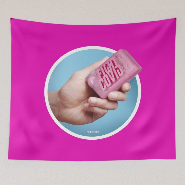 Item preview, Fight COVID with soap (2) pink designed and sold by Radu-Gabriel.
