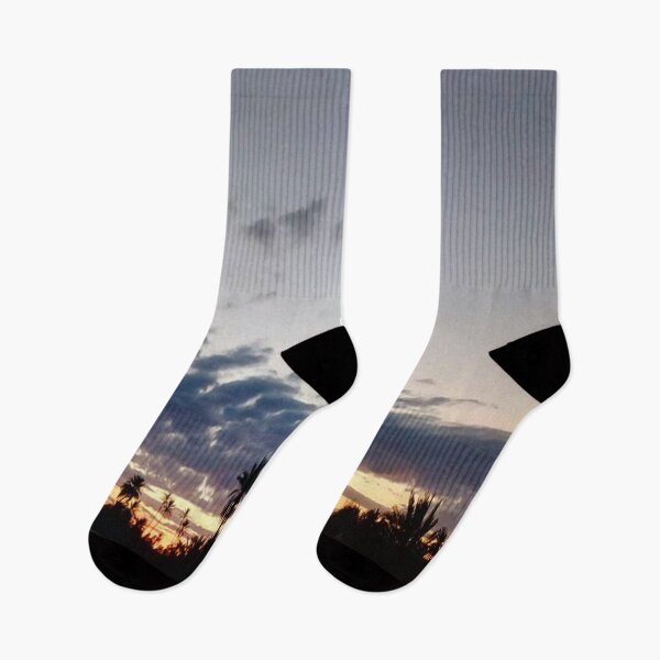 Item preview, A beautiful sunrise with palm and foggy sky designed and sold by faridman.
