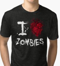 I love zombies Tri-blend T-Shirt