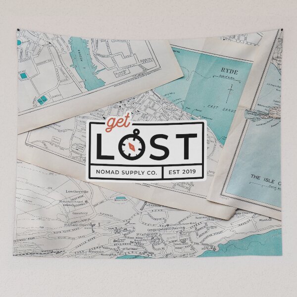 Item preview, Get Lost Adventure Compass designed and sold by CloudWalker Designs.