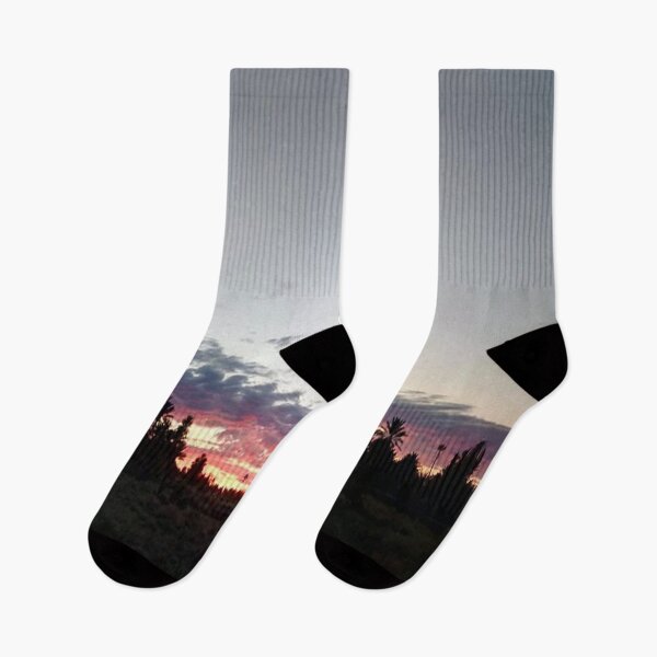 Item preview, A beautiful sunrise with palm and foggy sky designed and sold by faridman.