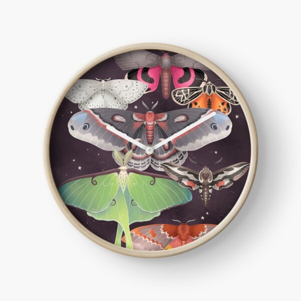 Magical Moths Clock