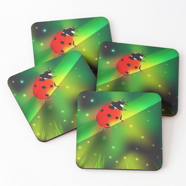 Item preview, Ladybird on green grass illustration  designed and sold by Maks08.