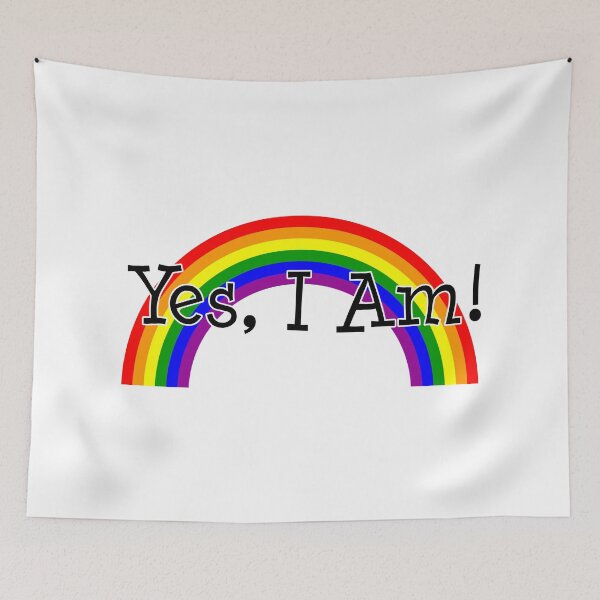 Item preview, Gay Pride, "Yes I Am!" designed and sold by harrizon.