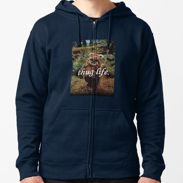 Vista previa del artículo con la obra «La vida de matón de los Ewoks», diseñado y vendido por customdesignsco.