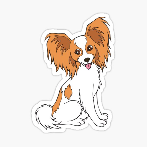 FUSTMW Papillon Dog Keychain Papillon Gifts for Papillon Lovers Dog Owners  Gifts Papillon Dog Mom Dad Gifts Pet Rescue Gifts