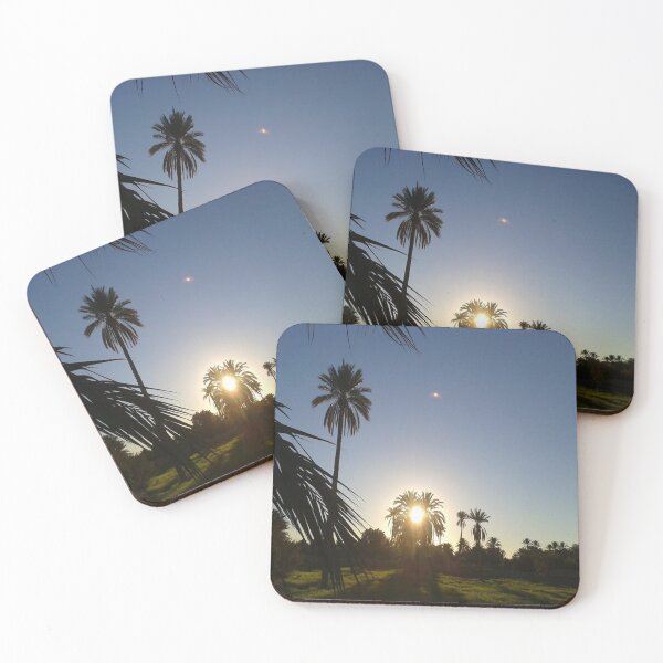 Item preview, A beautiful view sun between two palm trees  designed and sold by faridman.
