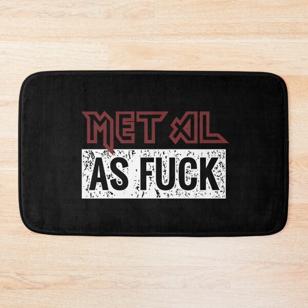 Aperçu de l'œuvre Metal as Fuck Headbanger MetalHead Funny Heavy AF créée et vendue par h44k0n.