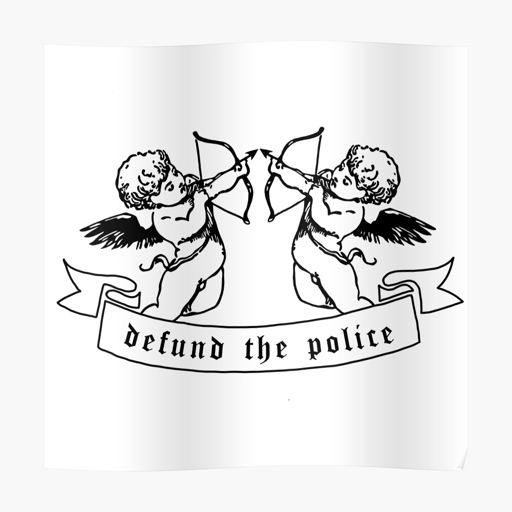 defund the police art print by emsegato redbubble redbubble