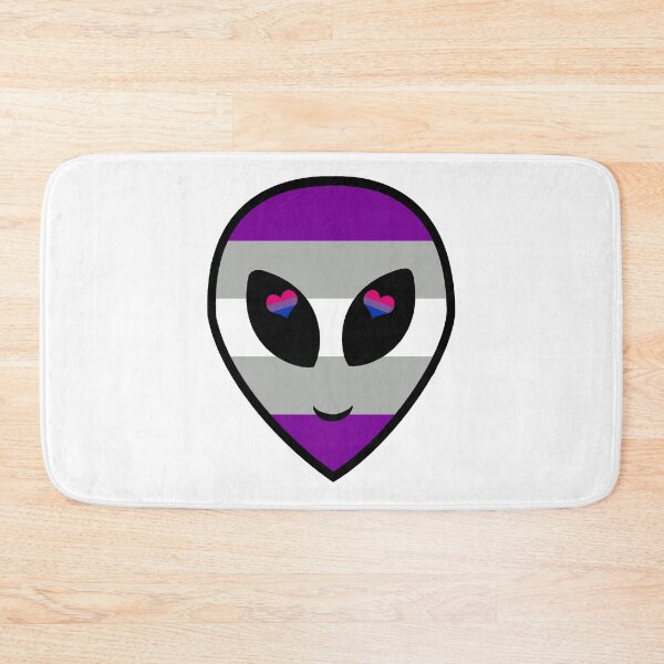 Item preview, Biromantic Grey Ace Alien designed and sold by silentrebel.