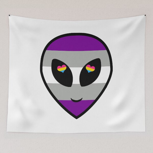 Item preview, Panromantic Grey Ace Alien designed and sold by silentrebel.