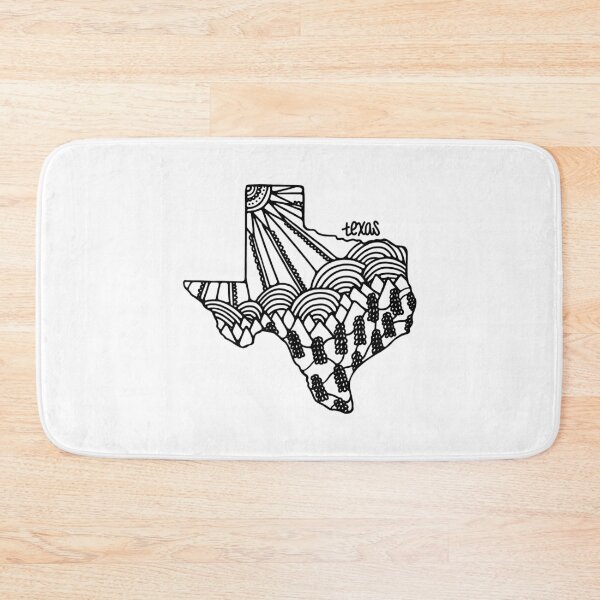 Item preview, Texas Mandala Zentangle State Outline designed and sold by murialbezanson.