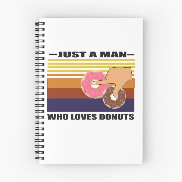 Item preview, Just A Man Who Loves Donuts Like Boobs Breast Happy Papa Daddy Uncle Husband Son Vintage Retro T-Shirt  designed and sold by bestdesigns2020.