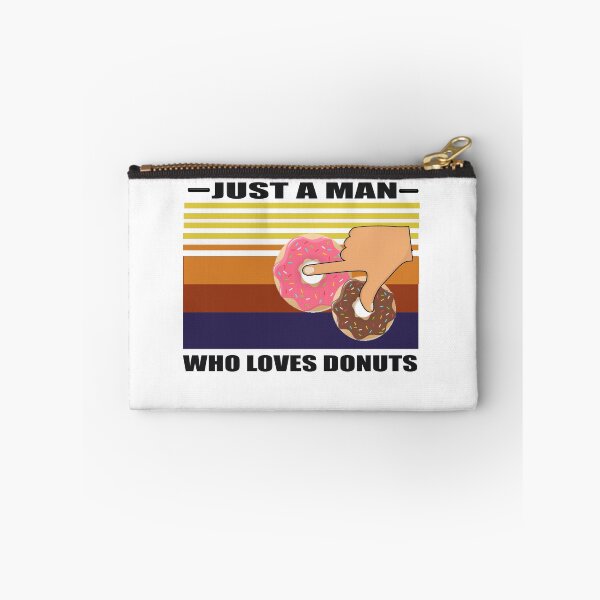 Item preview, Just A Man Who Loves Donuts Like Boobs Breast Happy Papa Daddy Uncle Husband Son Vintage Retro T-Shirt  designed and sold by bestdesigns2020.