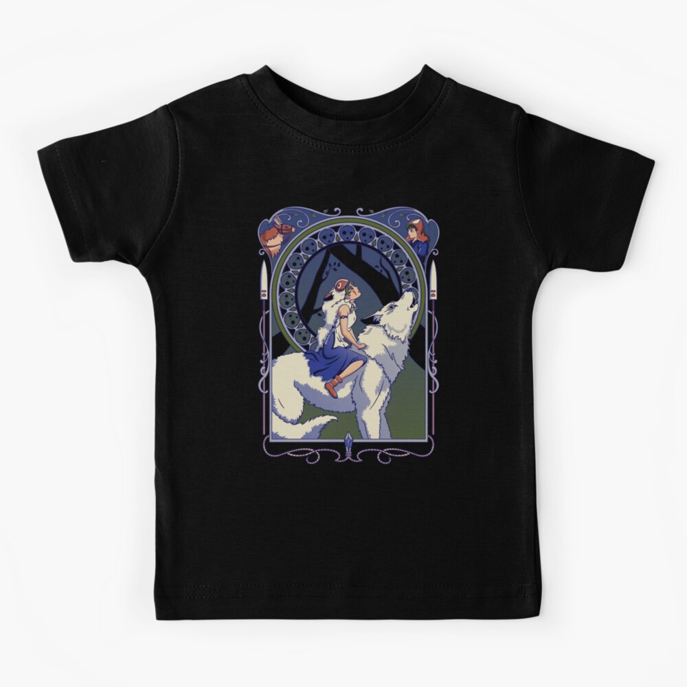 Wolf Princess Nouveau Kids T-Shirt