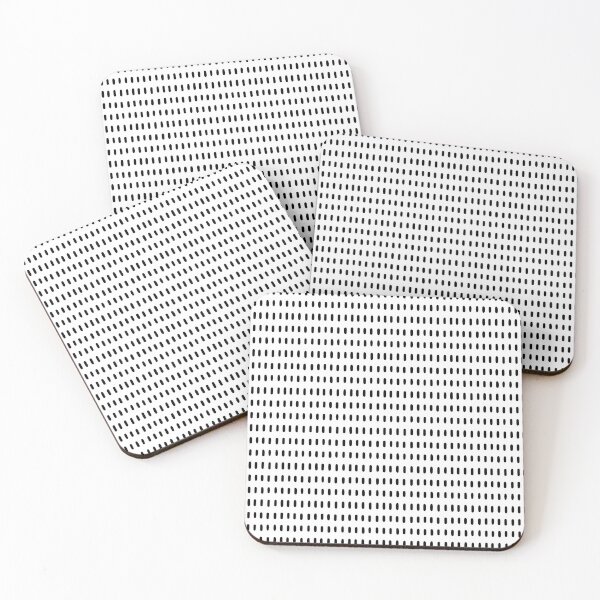 Item preview, Monochrome Black and White Hipster Stripe Pattern designed and sold by HouseOfGrouse.