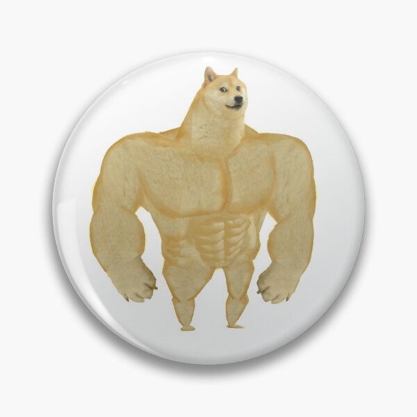 Item preview, Swole Doge Sticker designed and sold by Millstrades.