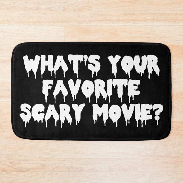Item preview, What's Your Favorite Scary Movie White Text Art designed and sold by Luhmdesign.