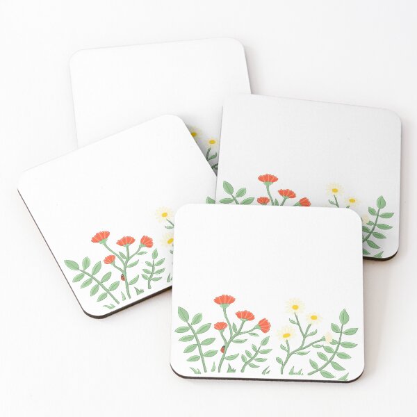 Item preview, Wildflower Field with Ladybug designed and sold by The-Floraline.