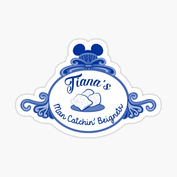 Tiana's Man catchin' beignets Sticker