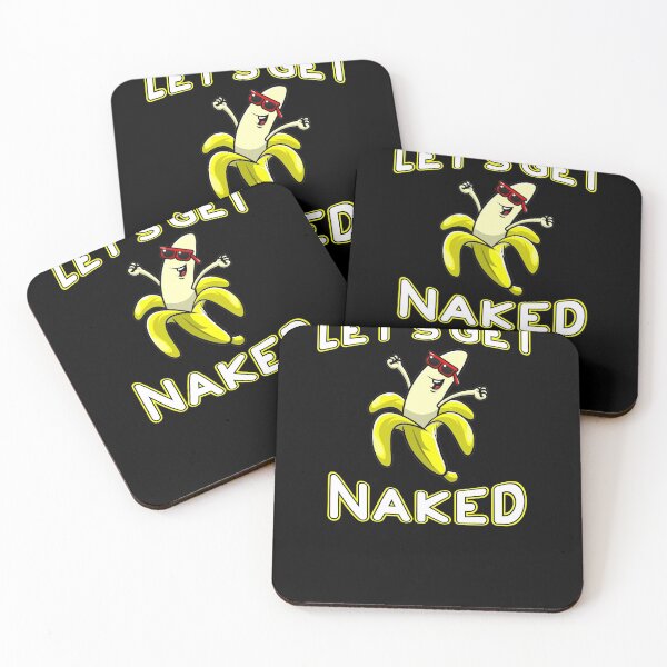 Item preview, Let's Get Naked Funny Peeled Banana Party designed and sold by Zeelicious Designs.