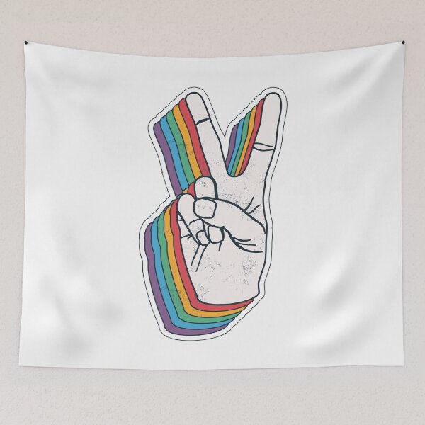 Item preview, Rainbow Victory Hand designed and sold by mattpanta.