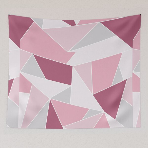 Item preview, Pastel Pink Abstract Triangle Pattern designed and sold by morgandiehl10.