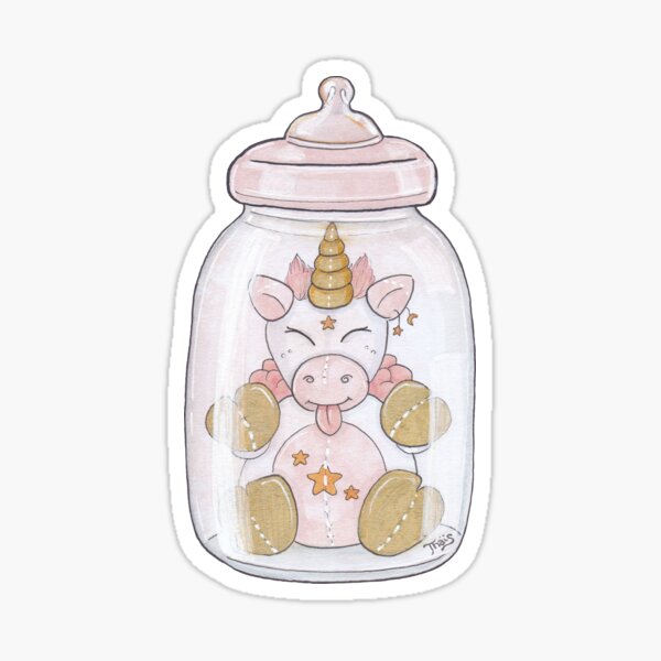 Biberon licorne Sticker