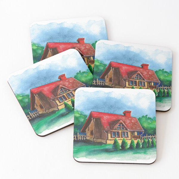 Item preview, Watercolor House illustration designed and sold by Galo4ka555.