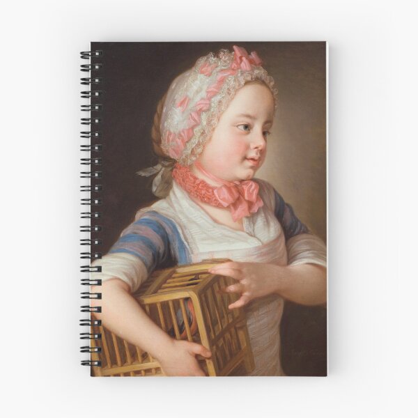 Item preview, Girl with Bullfinch in a Cage designed and sold by brushandframes.