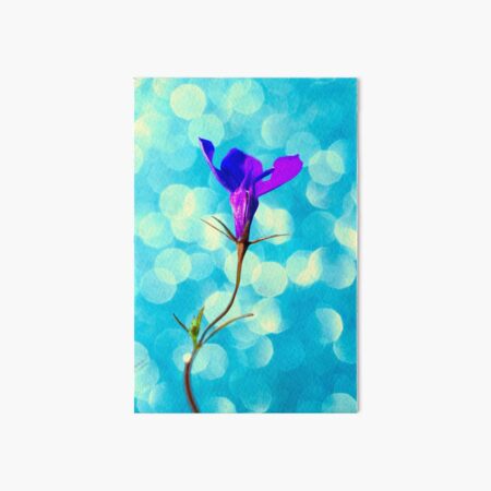 Purple Lobelia Flower Art Board Print